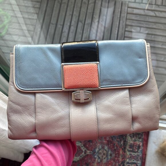 Balenciaga Multicolor Leather and Stingray Cherche Clutch - Picture 3 of 15